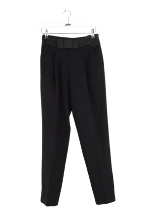 Pantalon droit Claudie Pierlot Noir en Synthétique, taille XS - Seconde Main