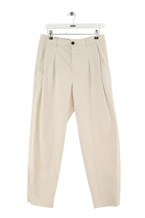 Pantalon droit Closed Ecru en Coton, taille L - Seconde Main