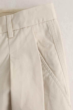 Pantalon droit Closed Ecru en Coton