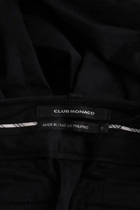 Pantalon droit Club Monaco Noir en Coton