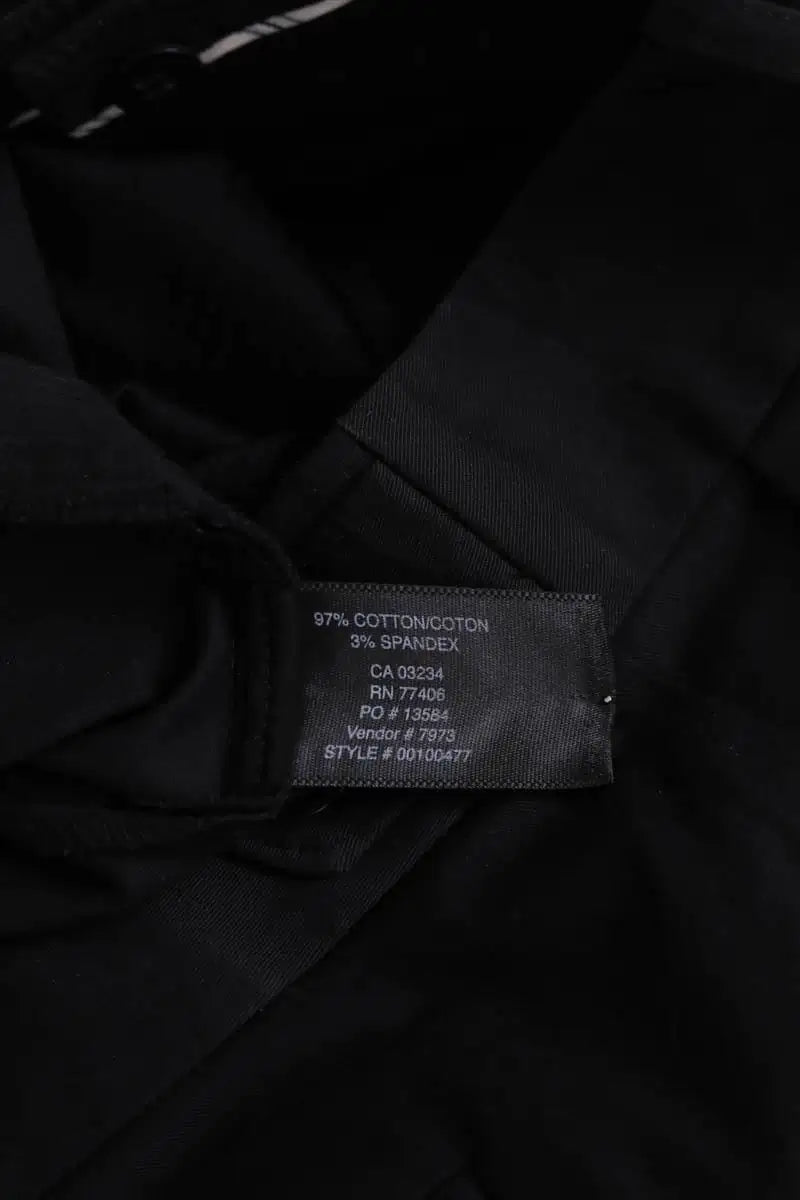 Pantalon droit Club Monaco Noir en Coton