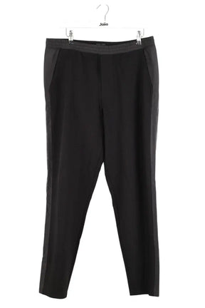 Pantalon droit Club Monaco Noir en Viscose, taille L - Seconde Main