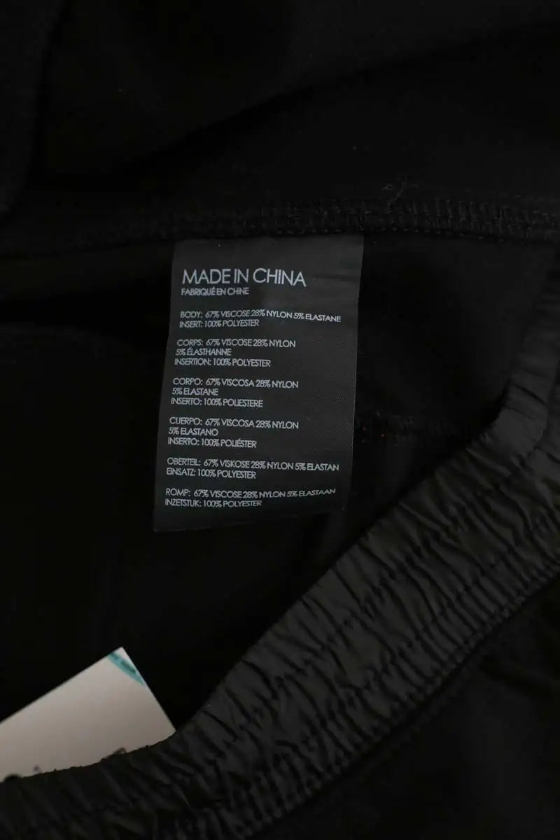 Pantalon droit Club Monaco Noir en Viscose