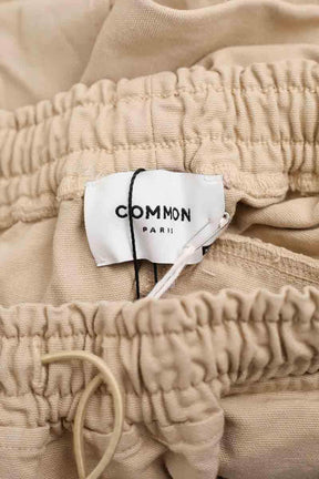 Pantalon droit Common Paris Beige en Coton