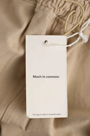 Pantalon droit Common Paris Beige en Coton