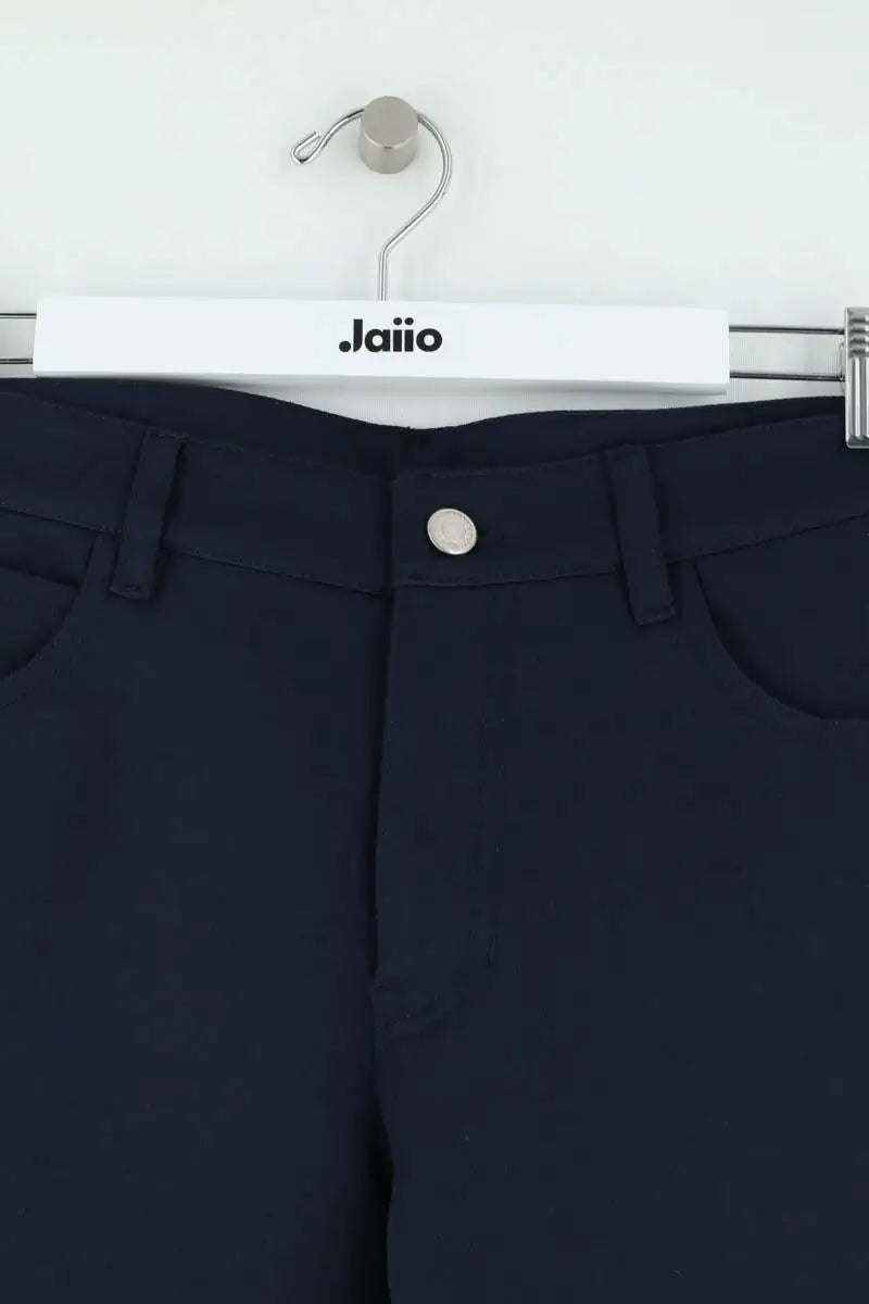 Pantalon droit Courrèges Marine en Synthétique
