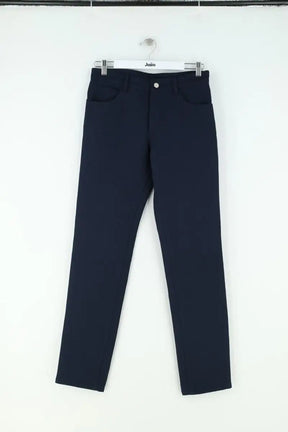Pantalon droit Courrèges Marine en Synthétique