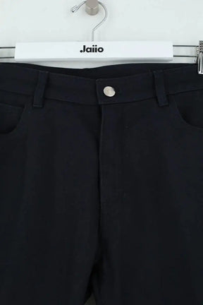 Pantalon droit Courrèges Noir en Synthétique