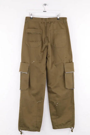 Pantalon droit Darkpark Kaki en Coton