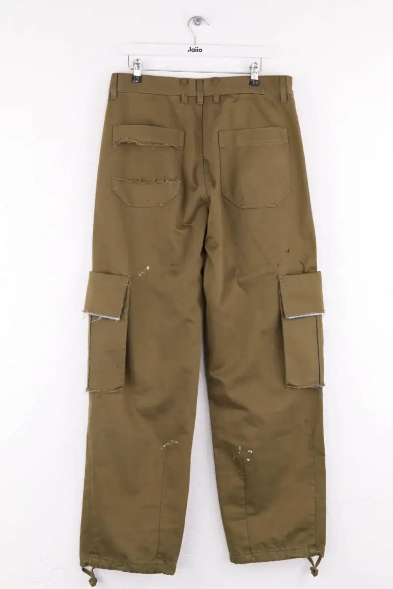 Pantalon droit Darkpark Kaki en Coton