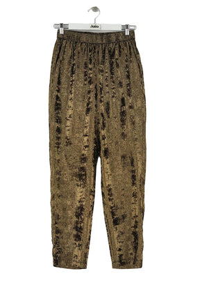 Pantalon droit Des Petits Hauts Marron en Polyester, taille S - Seconde Main