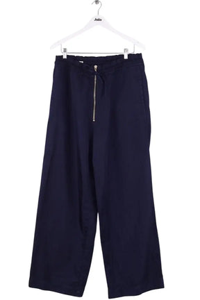 Pantalon droit Dries Van Noten Bleu en Synthétique, taille L - Seconde Main