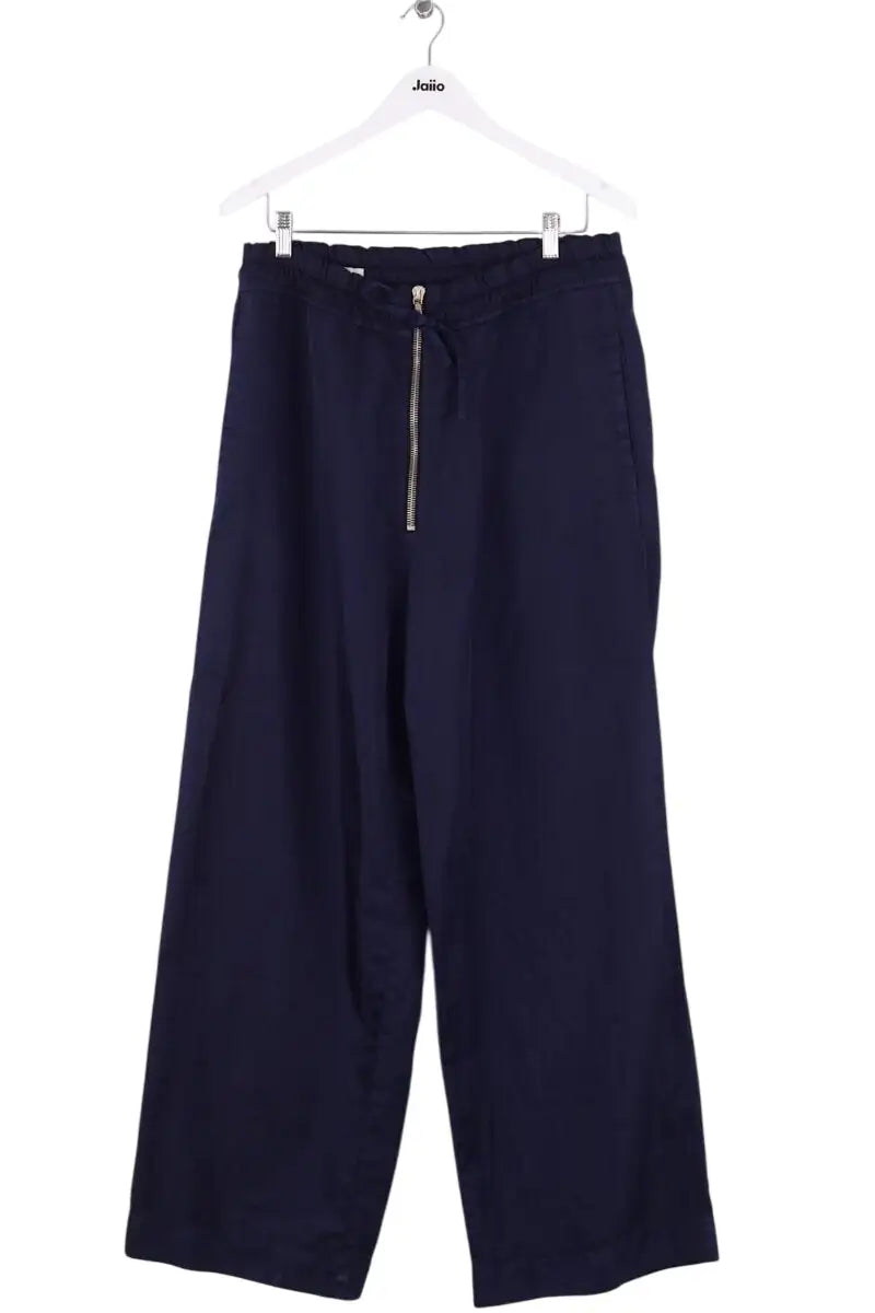 Pantalon droit Dries Van Noten Bleu en Synthétique, taille L - Seconde Main