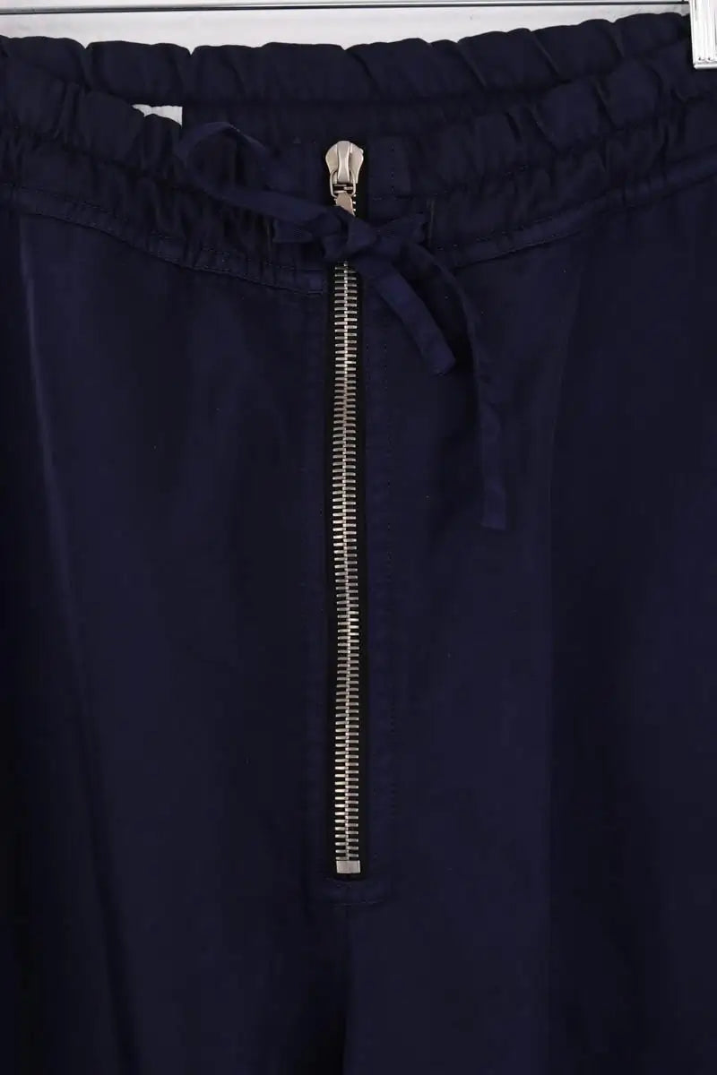 Pantalon droit Dries Van Noten Bleu en Synthétique
