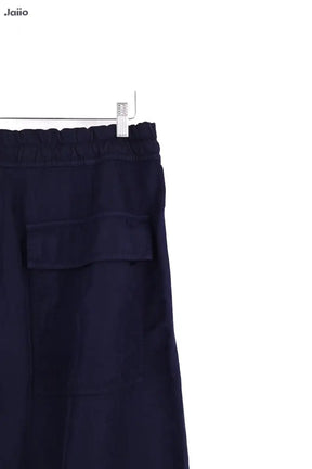 Pantalon droit Dries Van Noten Bleu en Synthétique