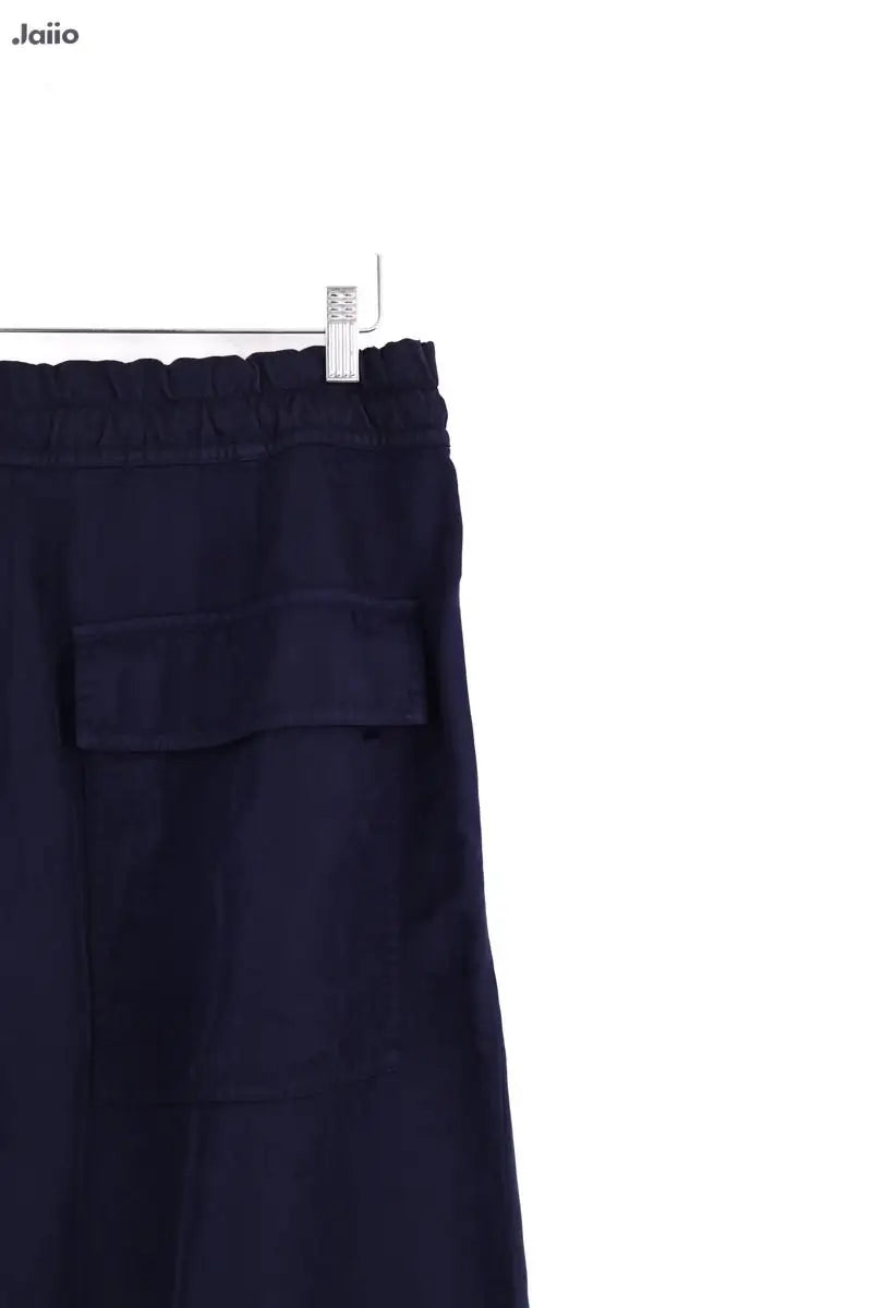 Pantalon droit Dries Van Noten Bleu en Synthétique