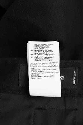 Pantalon droit Dsquared2 Noir en Laine
