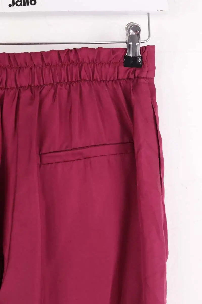 Pantalon droit Elise Chalmin Bordeaux en Soie