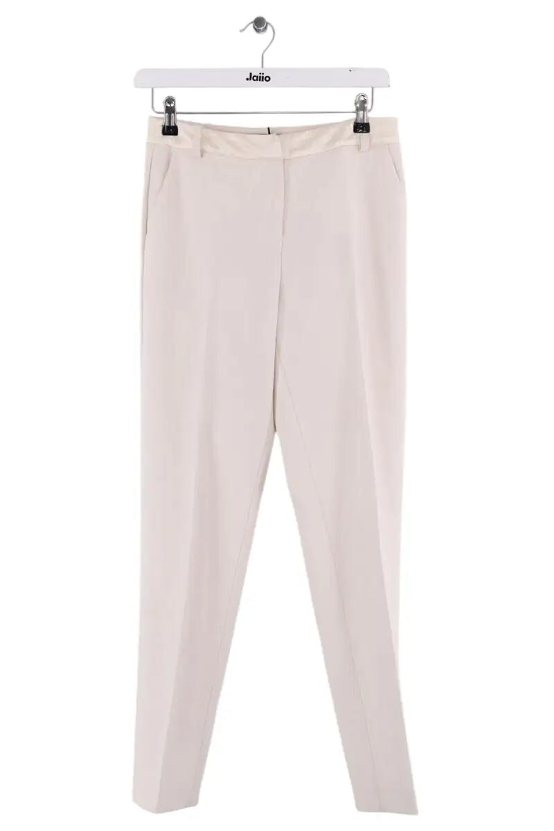Pantalon droit Ermanno Firenze Ecru en Viscose, taille S - Seconde Main