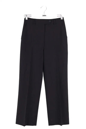 Pantalon droit Ermanno Scervino Noir en Synthétique, taille L - Seconde Main