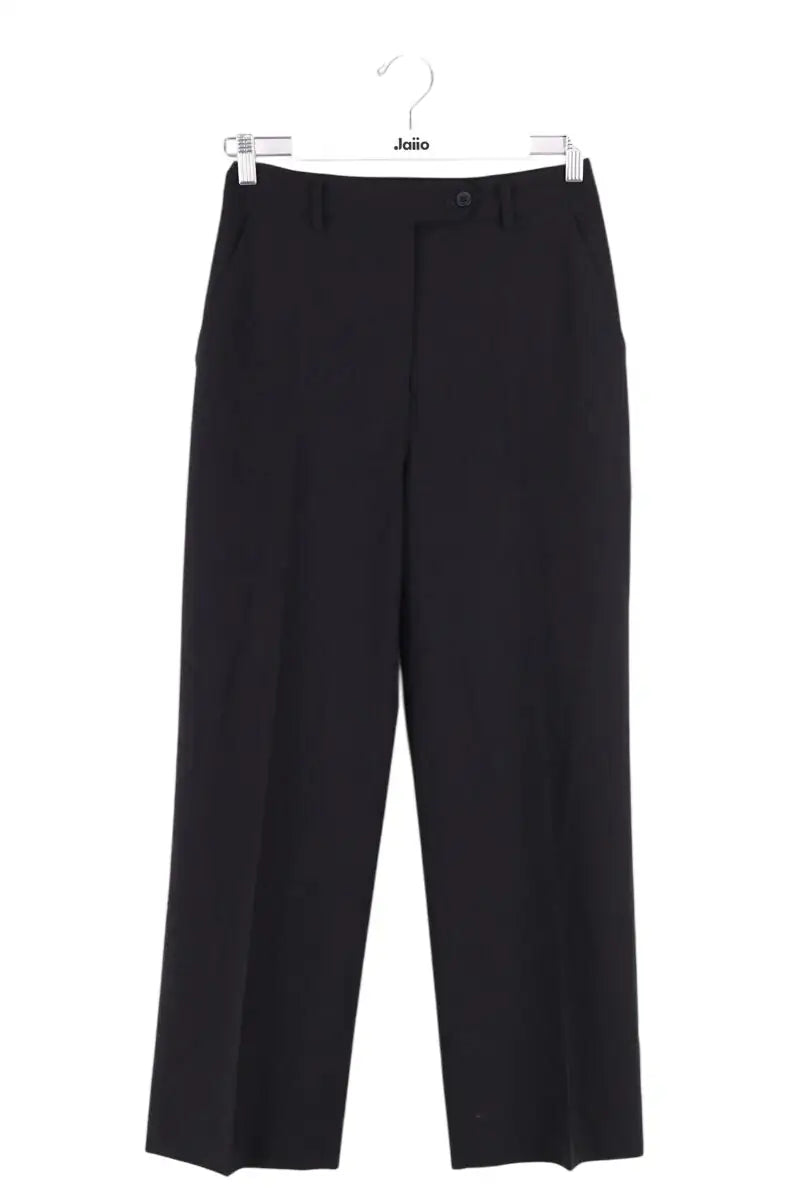 Pantalon droit Ermanno Scervino Noir en Synthétique, taille L - Seconde Main