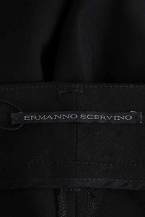 Pantalon droit Ermanno Scervino Noir en Synthétique