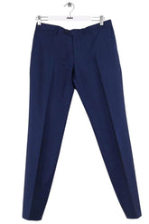 Pantalon droit Etro Bleu en Laine, taille M - Seconde Main
