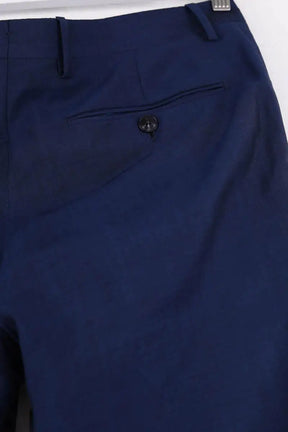 Pantalon droit Etro Bleu en Laine