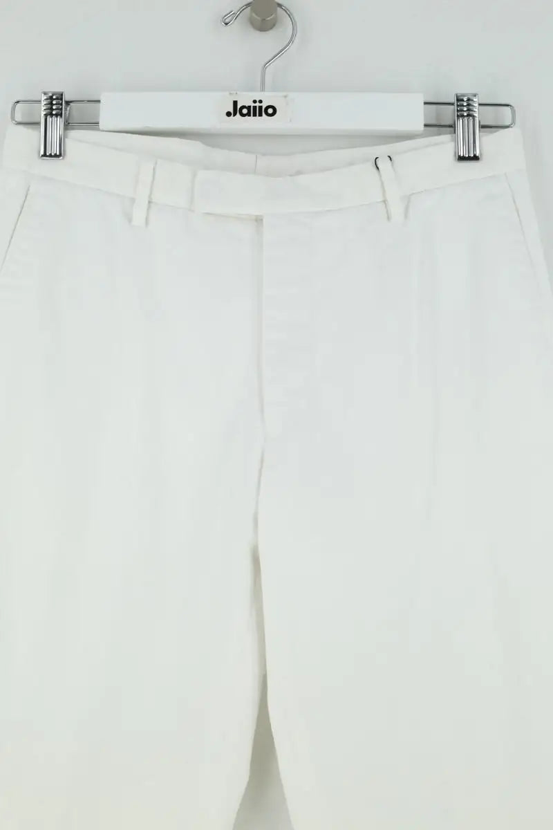 Pantalon droit Fursac Blanc en Coton