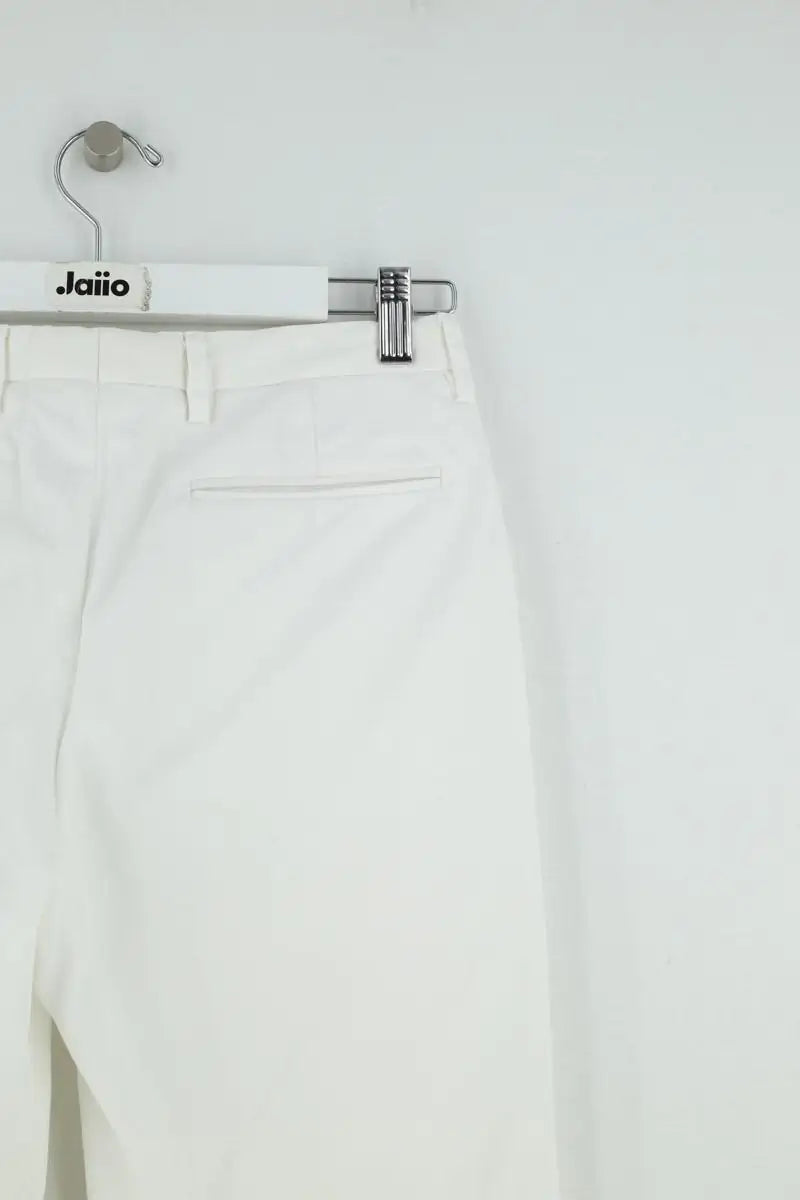 Pantalon droit Fursac Blanc en Coton