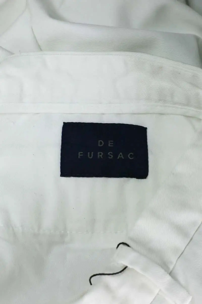 Pantalon droit Fursac Blanc en Coton