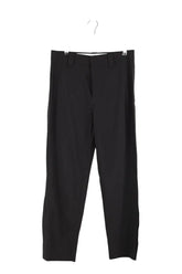 Pantalon droit Ganni Noir en Polyester, taille S - Seconde Main