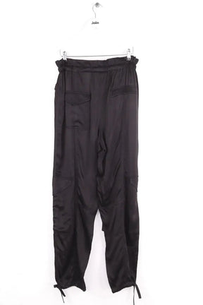Pantalon droit Ganni Noir en Synthétique