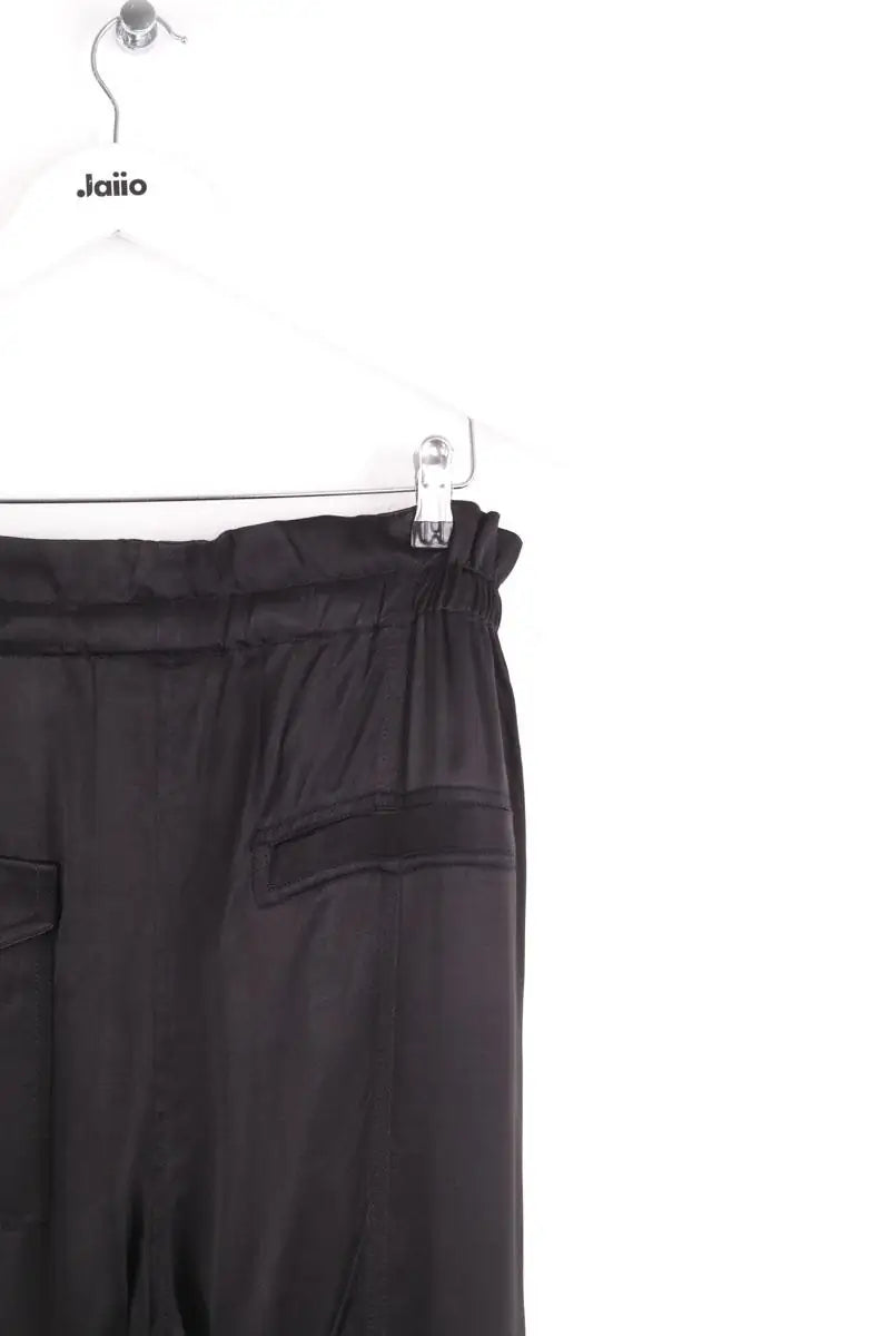 Pantalon droit Ganni Noir en Synthétique