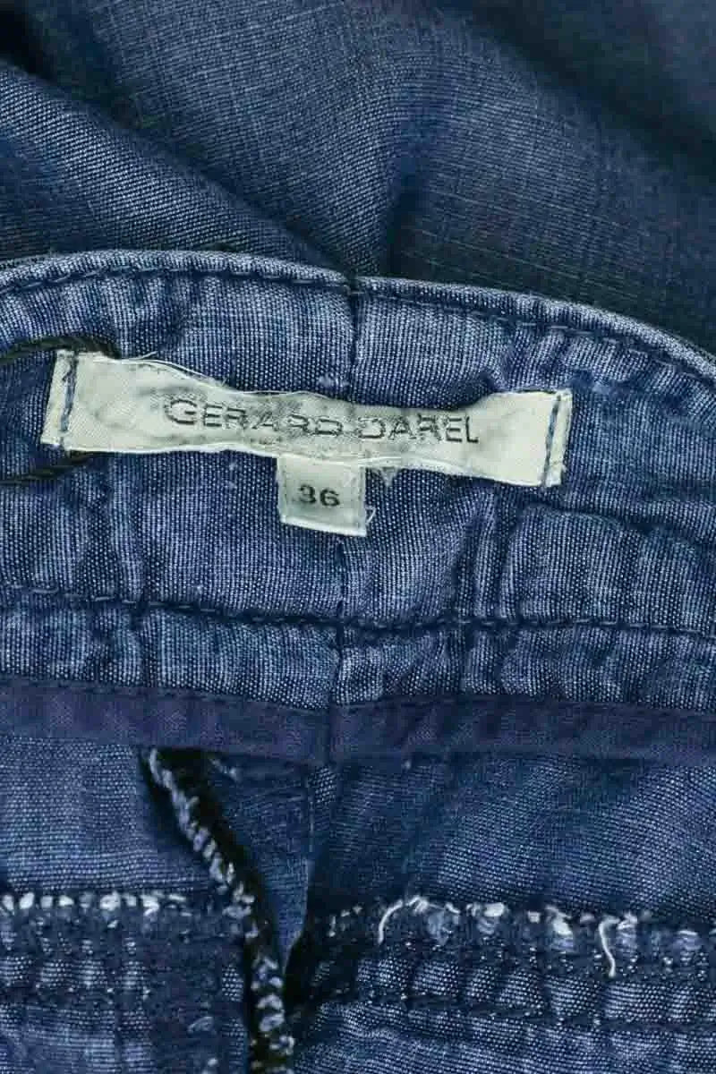 Pantalon droit Gerard Darel Bleu en Viscose