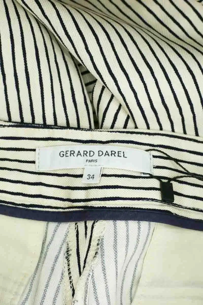 Pantalon droit Gerard Darel Ecru en Viscose