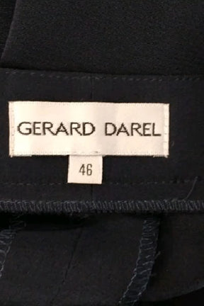 Pantalon droit Gerard Darel Marine en Polyester