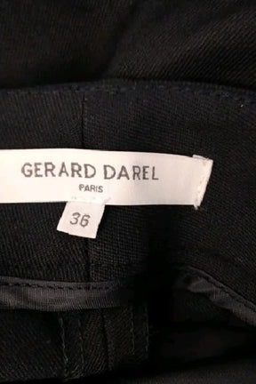 Pantalon droit Gerard Darel Marine en Polyester