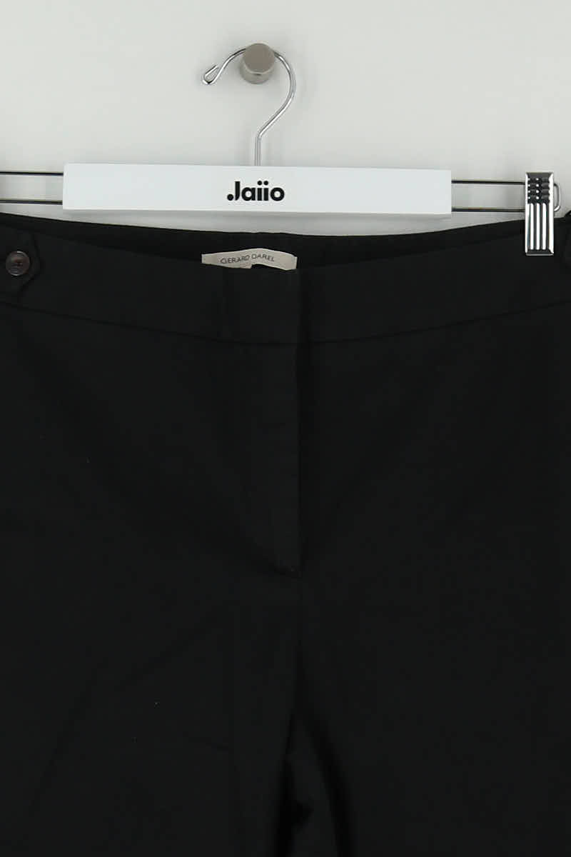 Pantalon droit Gerard Darel Noir en Coton