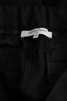 Pantalon droit Gerard Darel Noir en Polyester