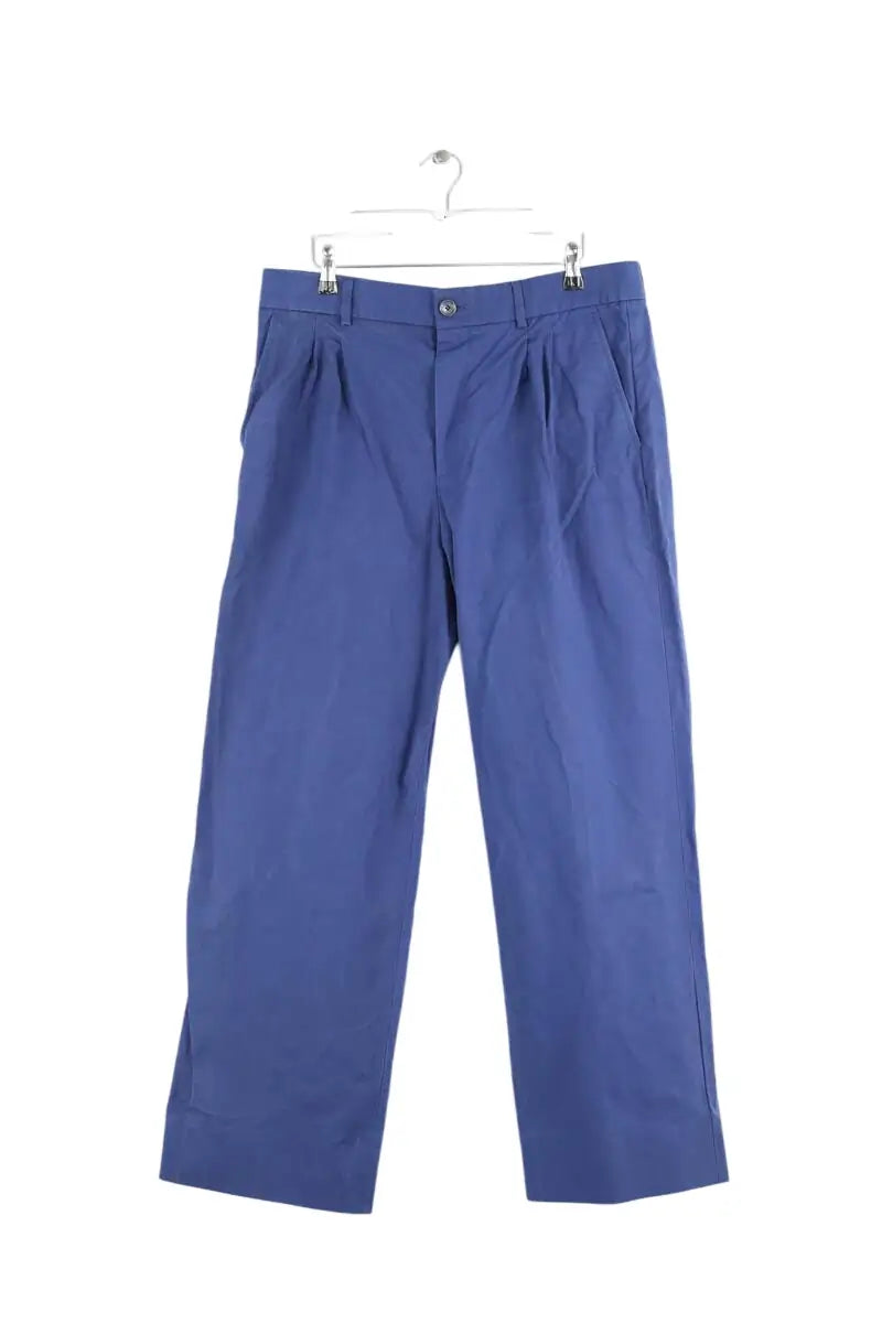 Pantalon droit Gucci Bleu en Coton, taille L - Seconde Main