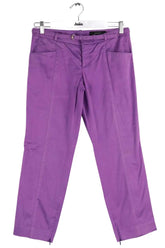Pantalon droit Gucci Violet en Coton, taille M - Seconde Main