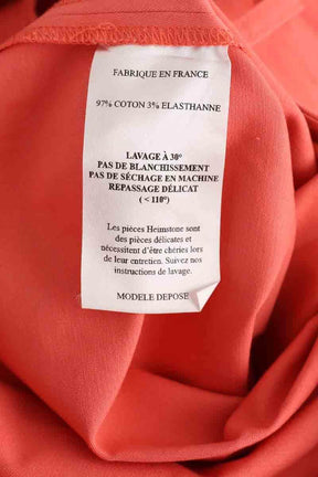 Pantalon droit Heimstone Orange en Coton