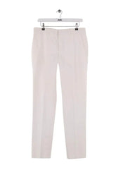 Pantalon droit Hermès Blanc en Laine, taille XL - Seconde Main