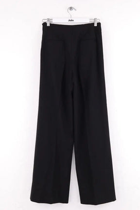 Pantalon droit Hermès Noir en Laine