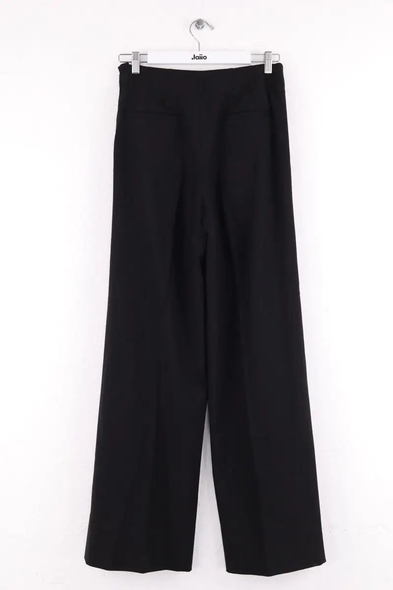 Pantalon droit Hermès Noir en Laine