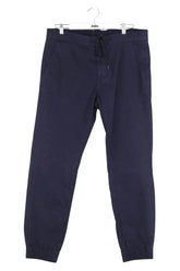 Pantalon droit Hugo Boss Bleu en Coton, taille M - Seconde Main