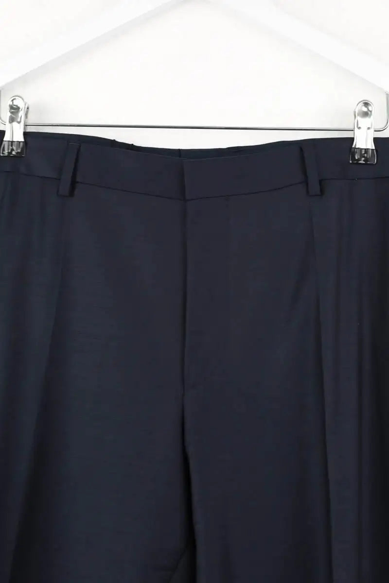 Pantalon droit Hugo Boss Bleu en Laine
