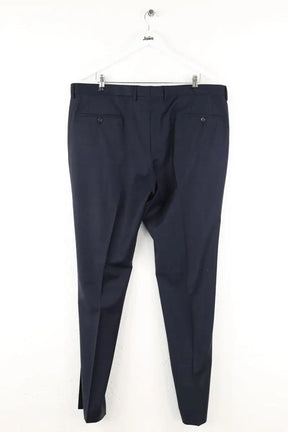 Pantalon droit Hugo Boss Bleu en Laine