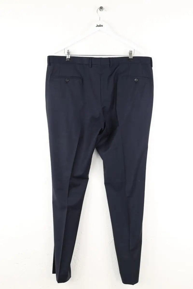 Pantalon droit Hugo Boss Bleu en Laine